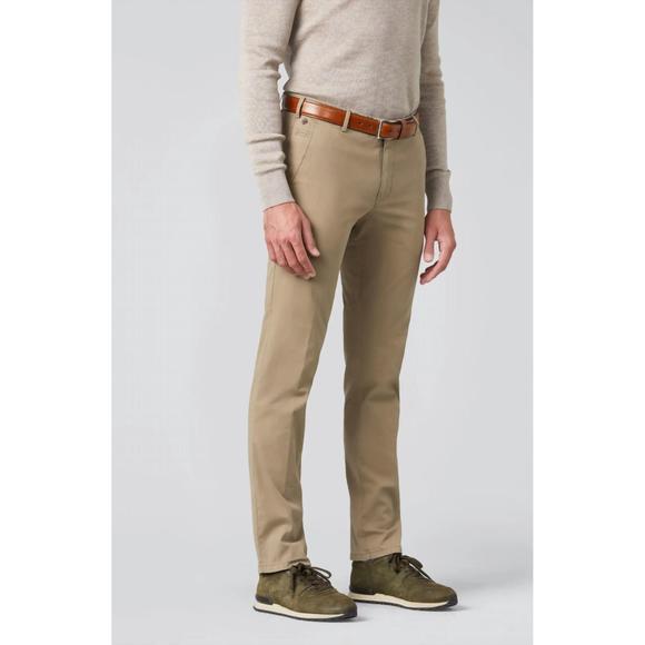 NEW MEYER meyer bonn 9-3004 stone cotton chino in stone